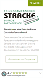 Mobile Screenshot of metzgerei-stracke.de